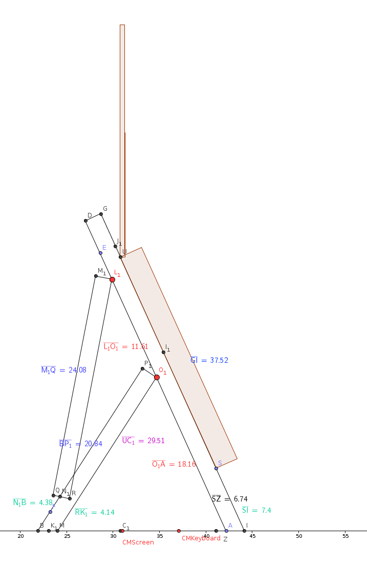 plan of the laptop support